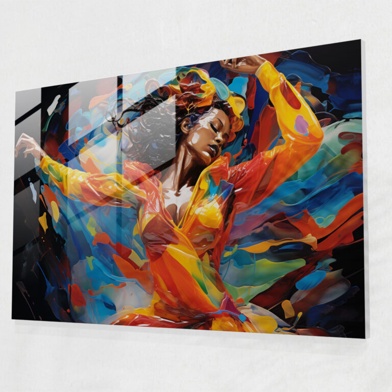 Glasbild Harlem Dancer - Wandkunst aus Glas