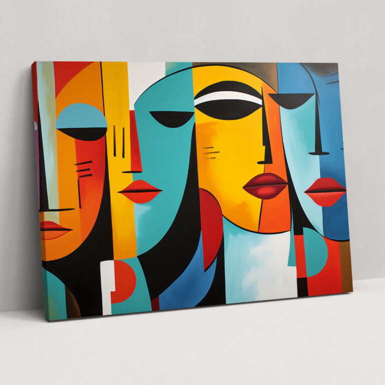 Harlem Abstraktes Leinwandbild - Harlem Wohnkultur Abstrakte Kunst Acrylmalerei