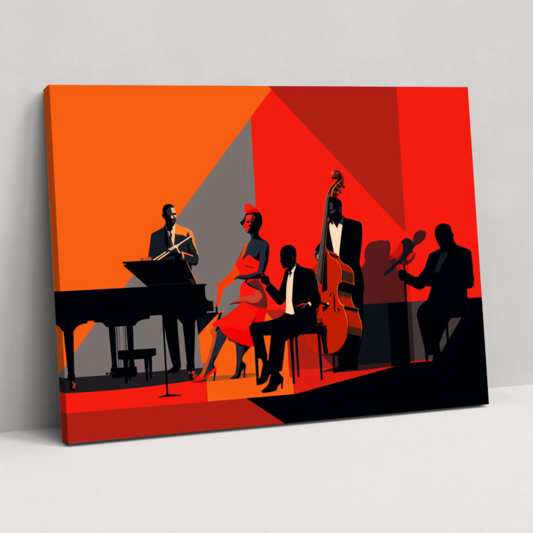 Harlem Jazz Band Leinwandbild - Harlem Wandkunst Wohnkultur