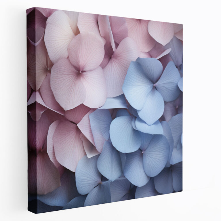 Fotokunst mit Hortensienblüten - Hortensie Detailreichtum Leinwand Zeitgenössische Fotografie