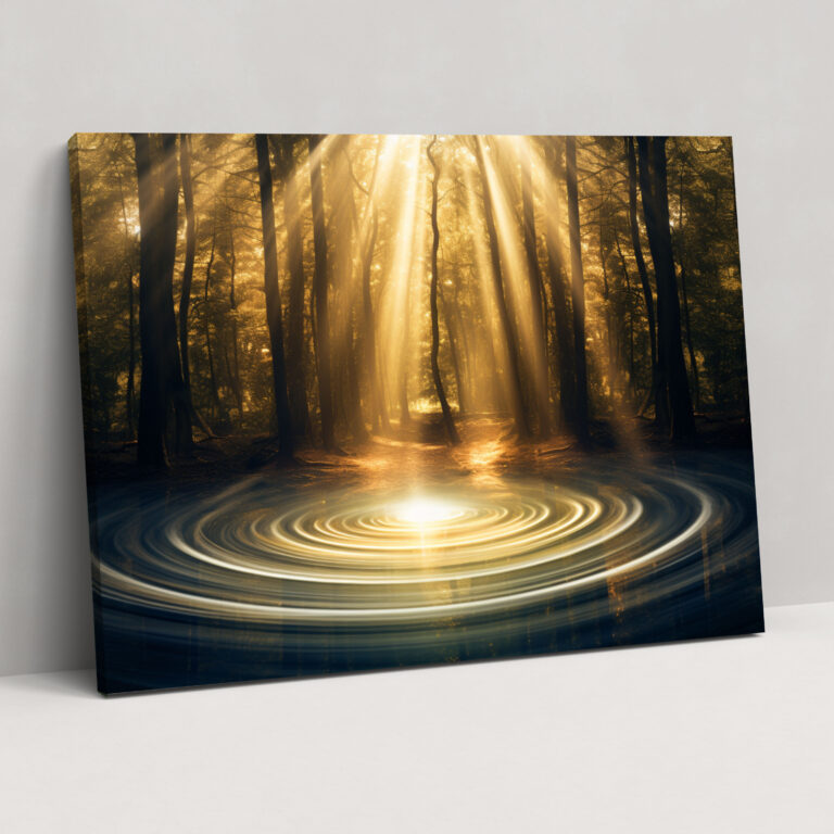 Hypnotischer Wald Leinwandbild - Hypnose Wohnkultur Leinwandbild