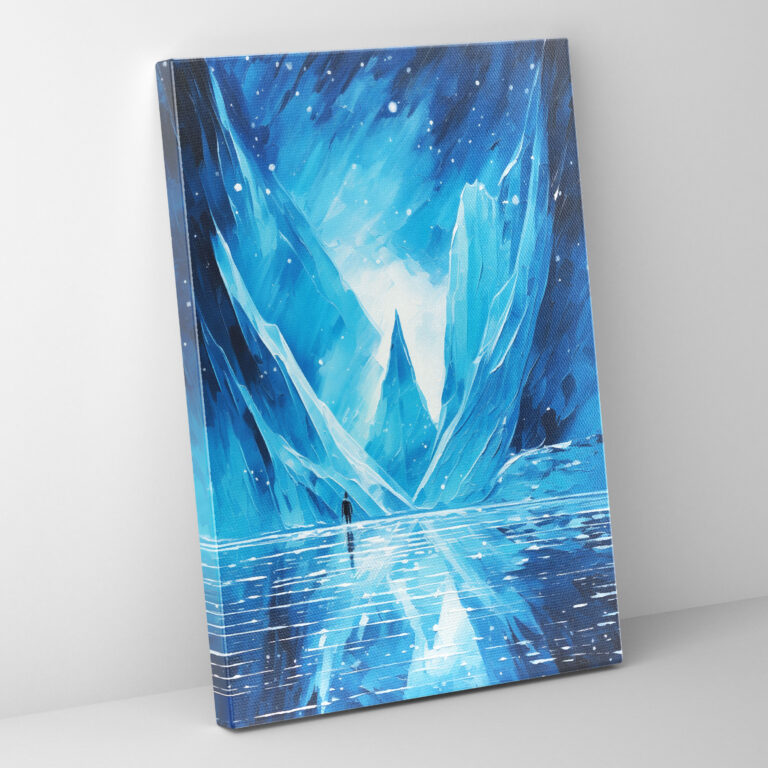 Iceberg Leinwandbild - Eisberg Leinwand Wandkunst Wandkunst Wohnkultur