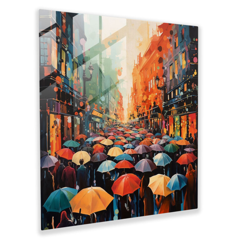 Buntes Glasbilddruck