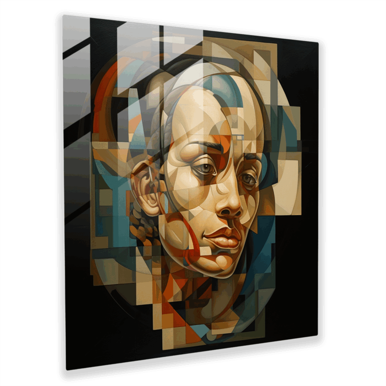 Enthüllte Wahrnehmung Glasbild