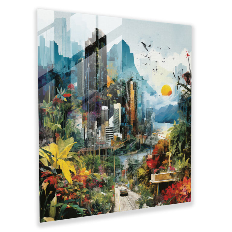 Moderne Fusion Glas Wandkunst