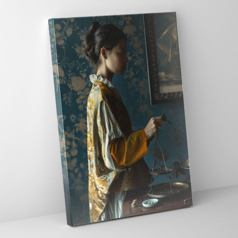 Leinwandbild Johannes Vermeer - Heimdekoration Leinwandbild Johannes Vermeer-Wandkunst