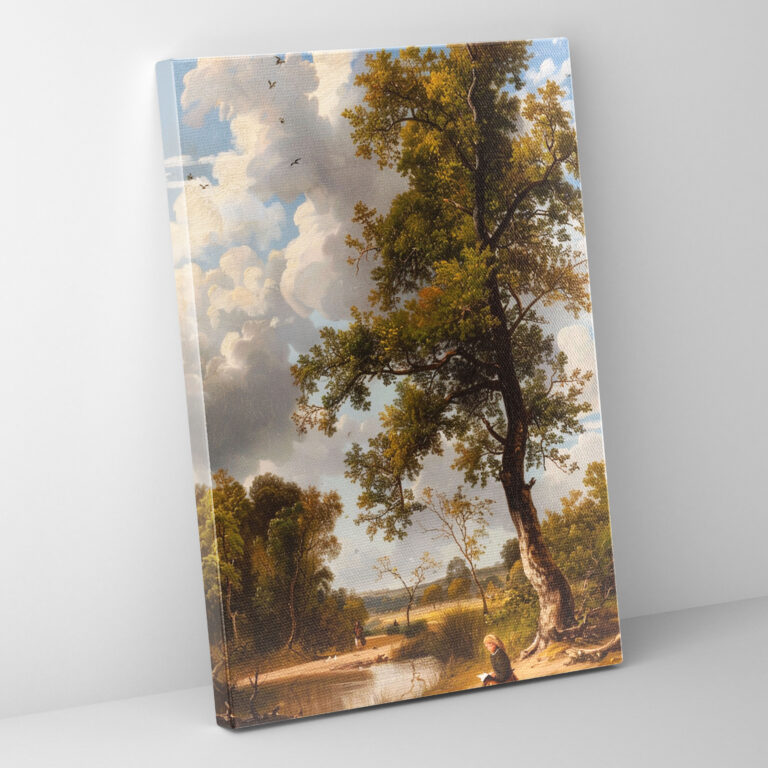 Johannes Vermeer Leinwandbild - Kunst auf Leinwand Wandbild Wandkunst