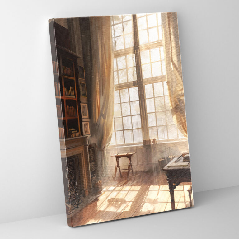 Johannes Vermeer Wandkunst - Sanftes Licht durchs Fenster - Johannes Vermeer Wanddekoration Leinwand Wohnkultur