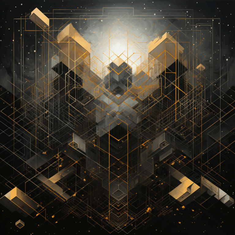 Kaaba Geometrisches Glasbild - Zuhause Dekoration Glas Kunst