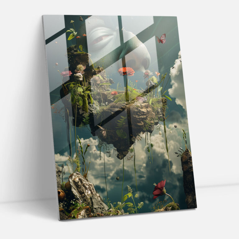 Frida Kahlo Style Dekoration für Zuhause - Leinwandbild Glasbild Modern Art Wohnkultur