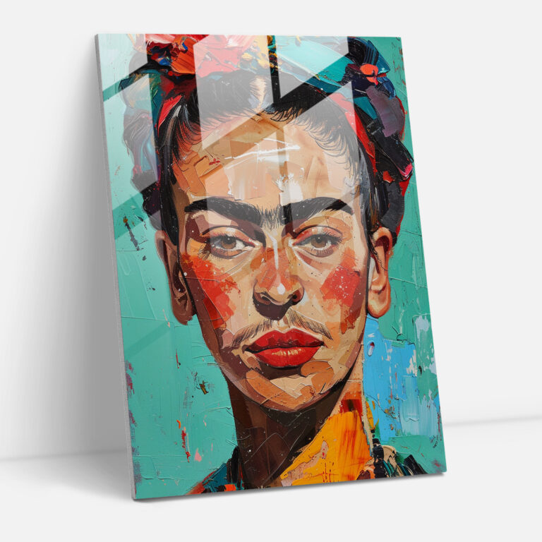 Wanddekoration im Stil von Frida Kahlo - Frida Kahlo Kunstwerke Wanddekoration moderne Kunst Glasbild