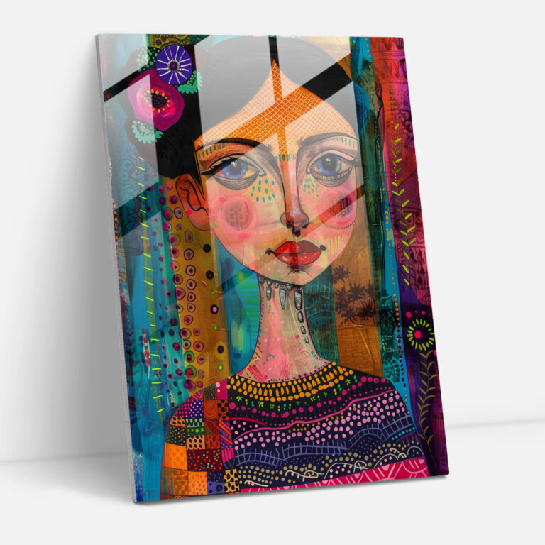 Frida Kahlo Stil Wanddekoration - Frida Kahlo Kunstwerke moderne Kunst Wanddekoration Glasbild