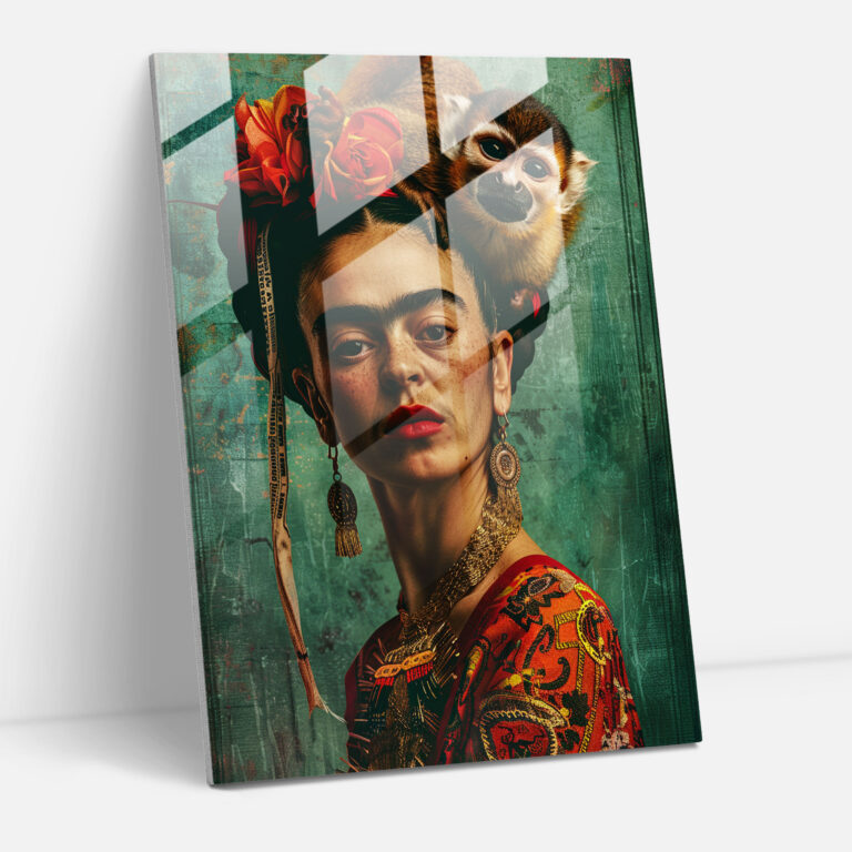 Frida Kahlo Stil Glaswandkunst - Frida Kahlo Werke Wanddekoration Glaswandkunst Frida Kahlo Stil