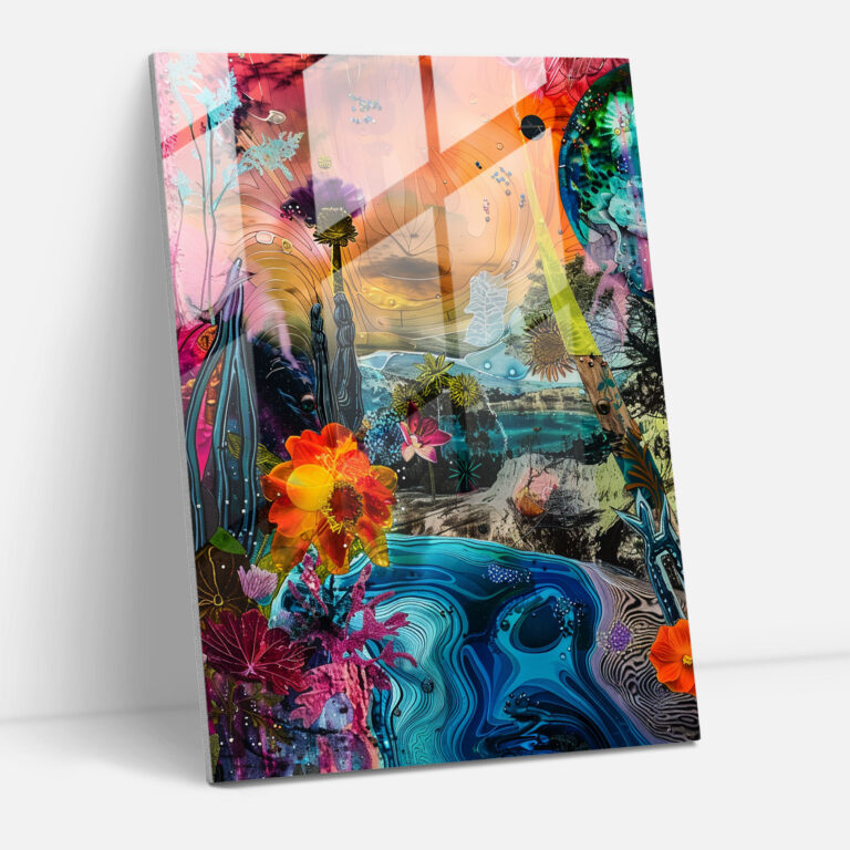 Frida Kahlo Glasbild Wandkunst - Frida Kahlo Werke Wohnaccessoires Frida Kahlo Stil Glasbild