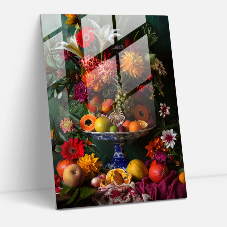 Frida Kahlo Stil Glasbild - Frida Kahlo Werke Natur Schönheit Stillleben