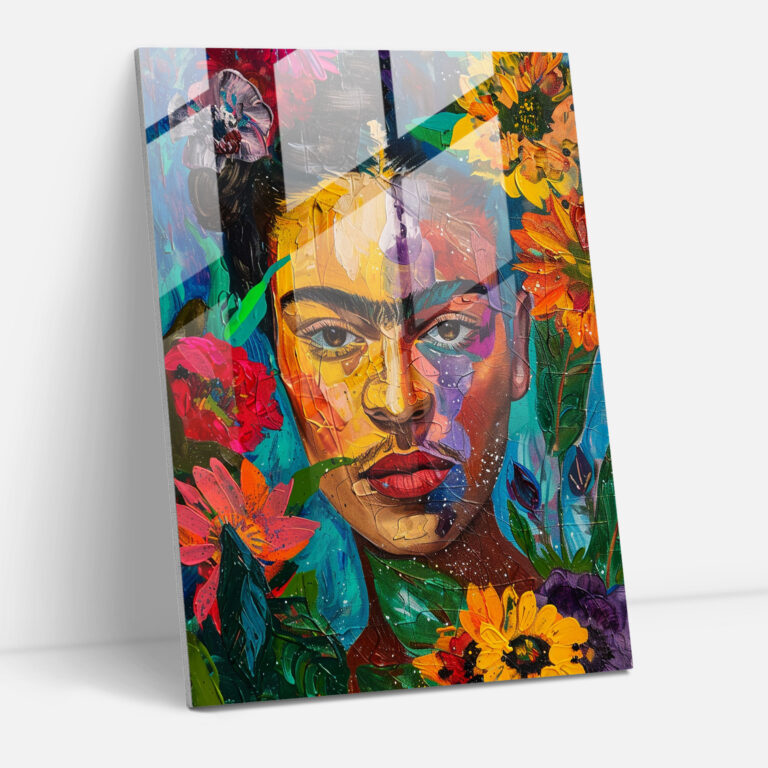 Frida Kahlo Stil Glasbild - Frida Kahlo Kunstwerke Glasbild Frida Kahlo Stil Wohnkultur