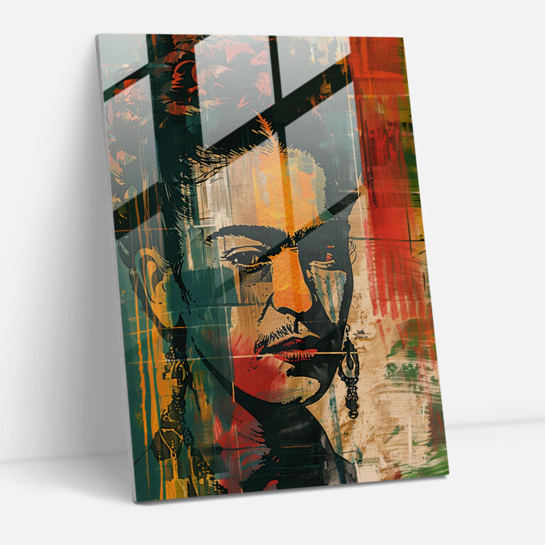 Frida Kahlo Style Wanddekoration - Frida Kahlo Kunstwerke Leinwandbild Glasbild Wanddekoration