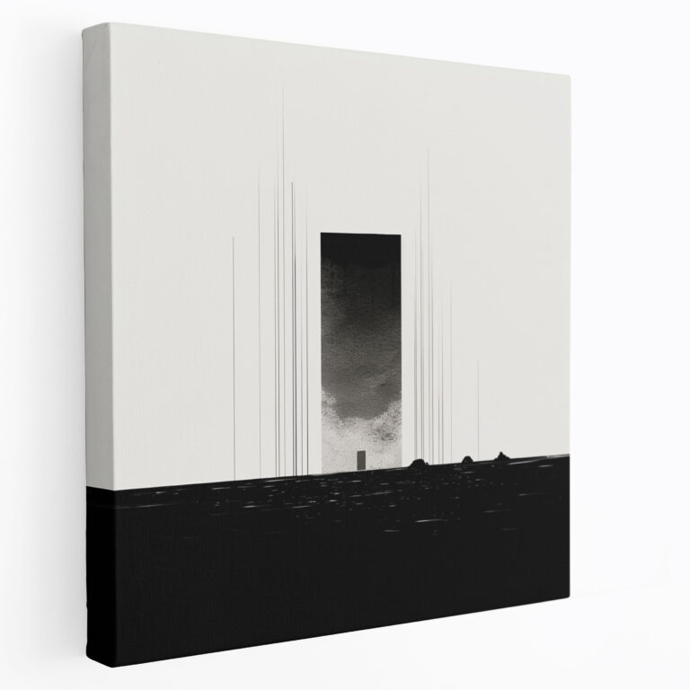 Kaaba Wandkunst - Leinwandbild Wanddekoration ruhiges Ambiente