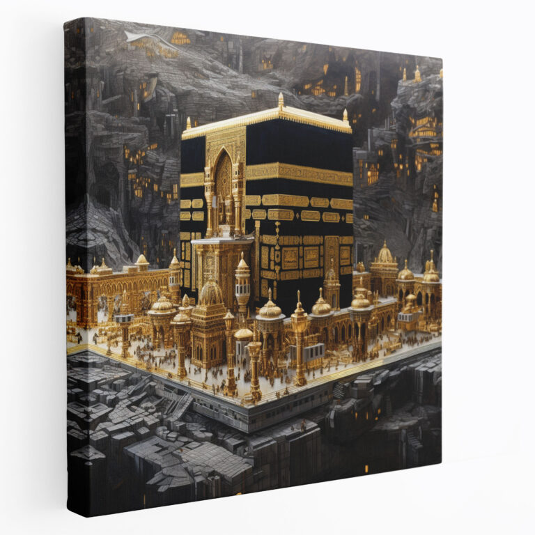 Kaaba Leinwandbild - Realismus Feine Details Wohnkultur