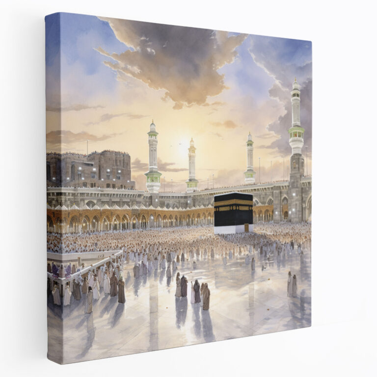 Kaaba Leinwandbild - Kaaba Leinwand Gelassenes Abbild