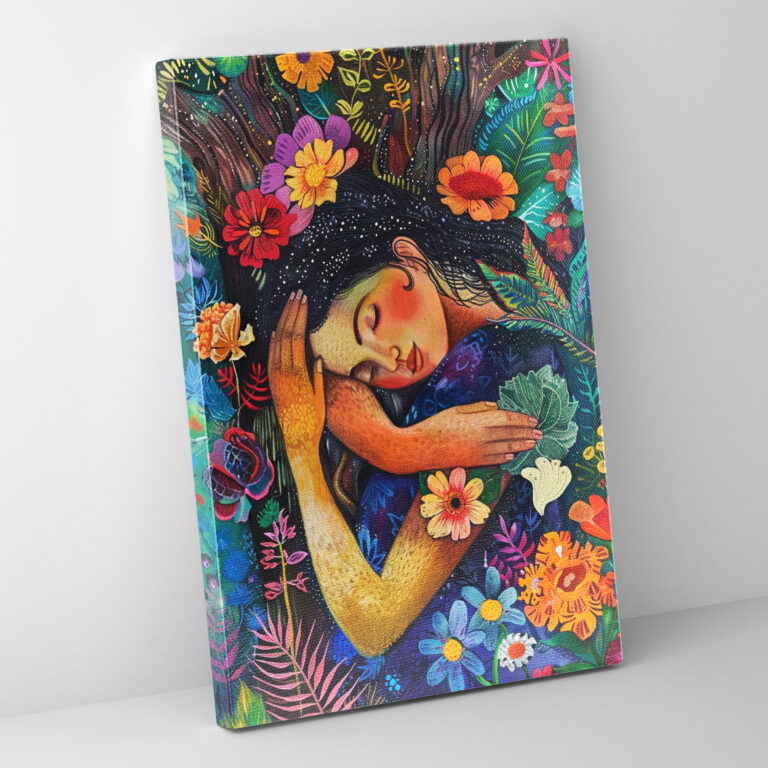 Frida Kahlo Stil Leinwandbild - Heimdekoration Leinwand Wanddekoration