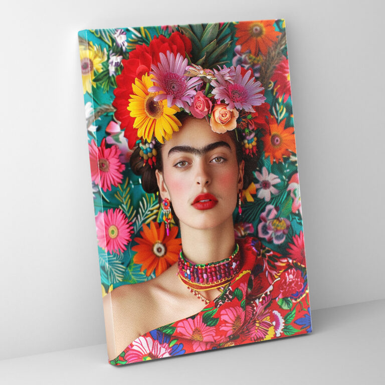 Frida Kahlo Stil Leinwandbild - Frida Kahlo Wanddekoration
