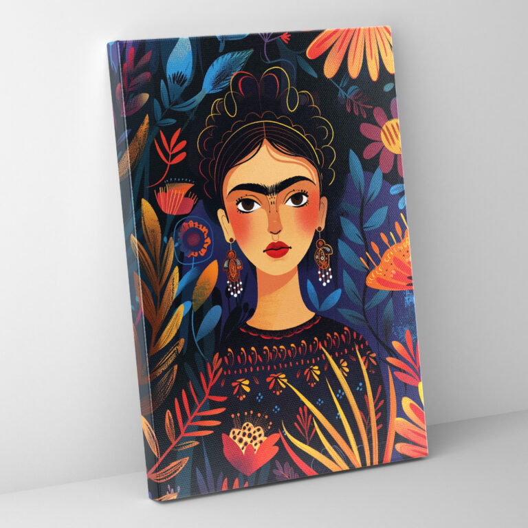 Frida Kahlo Stil Leinwandbild - Frida Kahlo Leinwand Leinwandbild