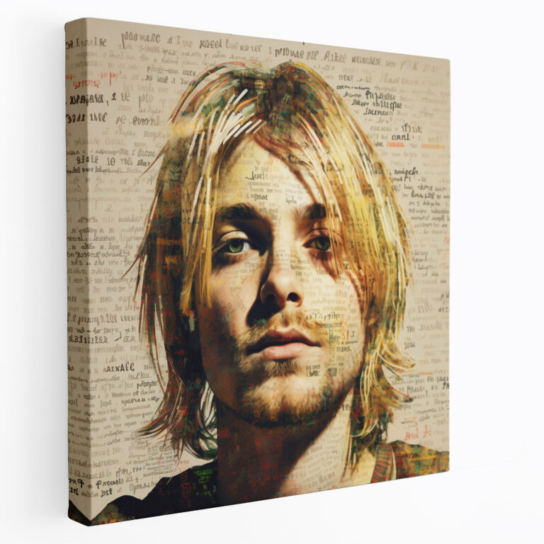 Kurt Cobain Songtexte Glasbild - Kurt Cobain Songtexte Musikliebhaber Zitate