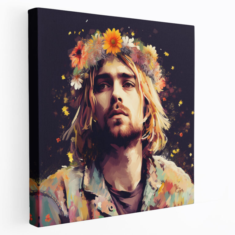 Kurt Cobain Glasbild - Modern Art mit Kurt Cobain Glasbild