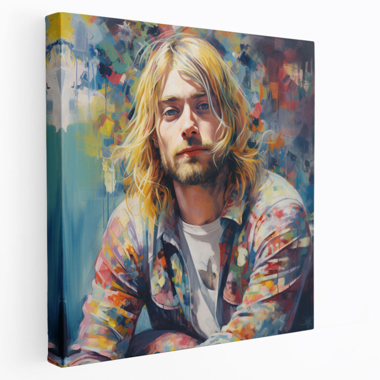 Kurt Cobain Glasbild - Kurt Cobain Glas Kunst Moderne Kunst