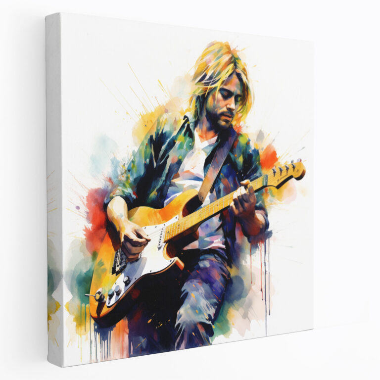 Kurt Cobain Leinwandbild - Kurt Cobain Leinwand Wandkunst