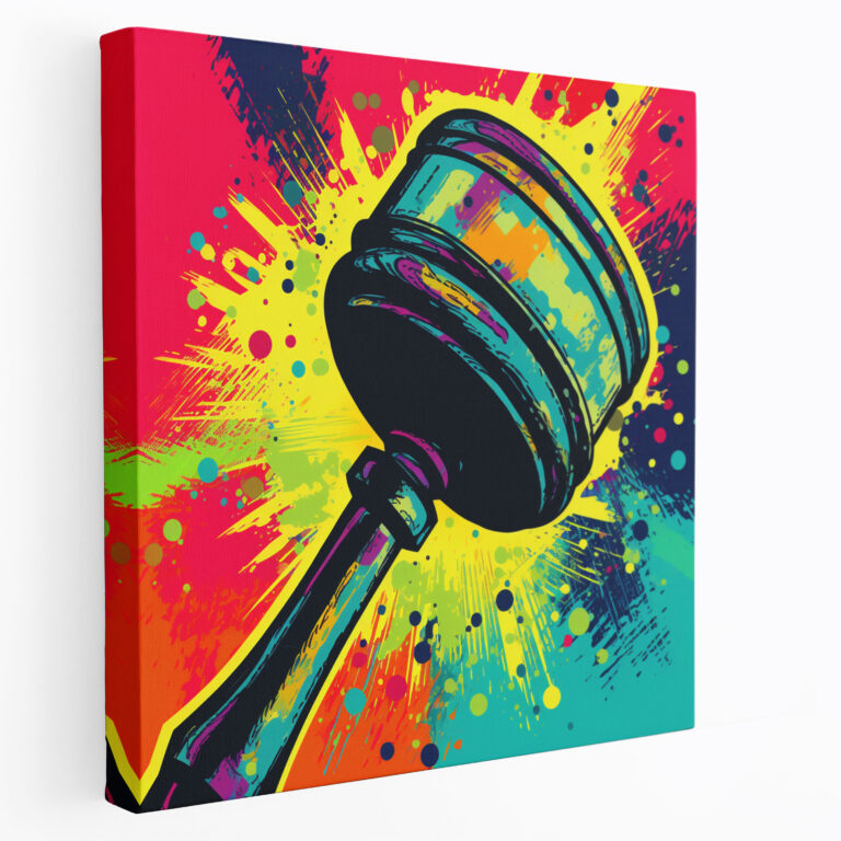 Leinwandbild Dynamischer Impact - Gesetz Leinwandbild Wanddekoration Wandkunst.