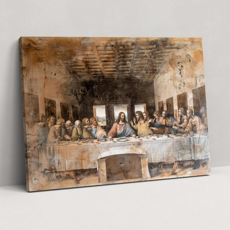 Das Abendmahl Leonardo da Vinci Wandbild - Leonardo da Vinci Leinwandbild