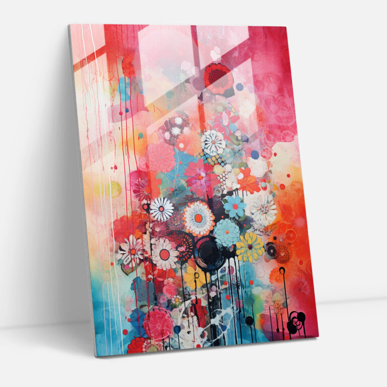 Los Muertos Glasbild - Intricate Patterns Abstrakt