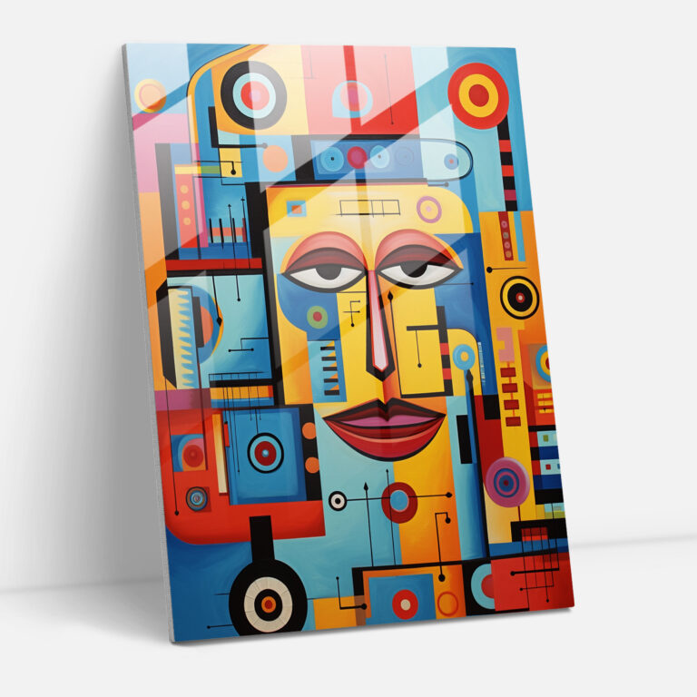 Glasbild Inka-Zivilisation - Mayan Glaswandkunst Moderne Kunst