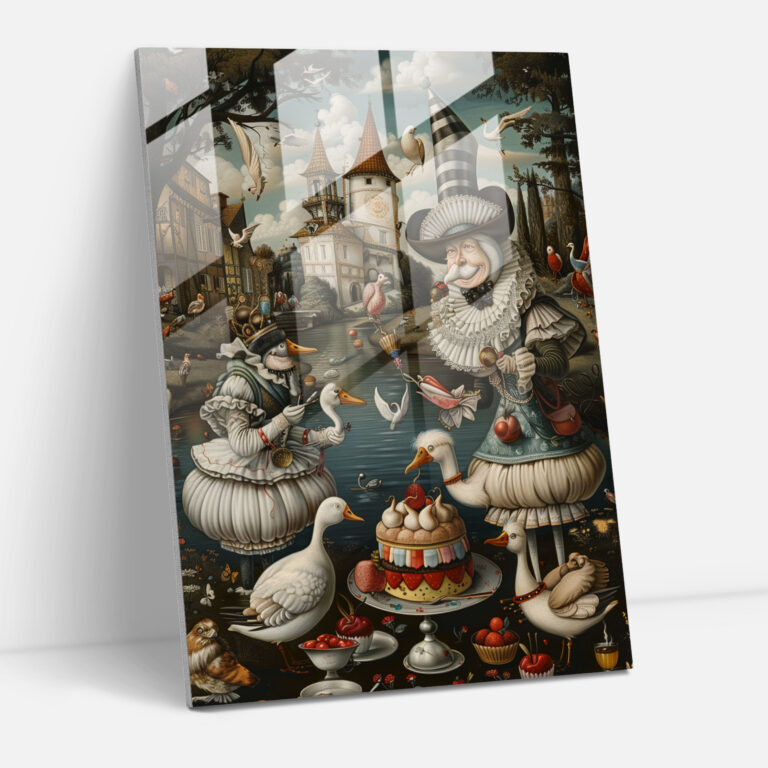 Mannerism Glasbild - Verspielte Szenen - Spielend Verspielt Verspielte Szenen