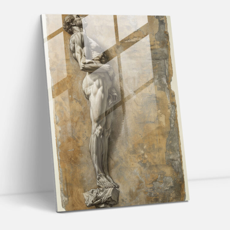 Elegantes Mannerismus Glasbild - Mannerismus Glasbild Wanddekoration für Zuhause