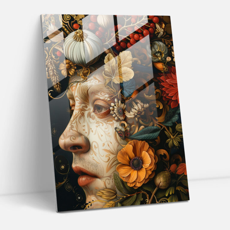 Mannerismus Glasbild - Wandkunst aus Glas Dekoration für Zuhause