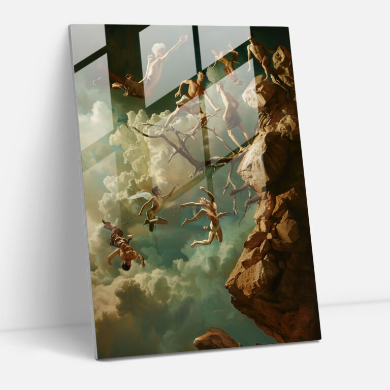 Moderne Kunst des Manierismus: Surreale Faszination - Leinwandbild Glasbild zeitgenössische Kunst