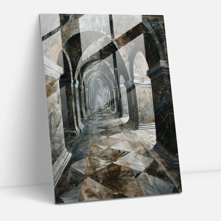 Verzerrte Proportionen Glasbild - Manierismus Moderne Kunst Glasbild