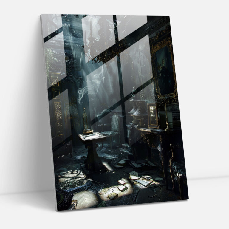 Malerische Lichteffekte Glasbild - Mannerismus Glasbild Glaswandkunst Moderne Kunst