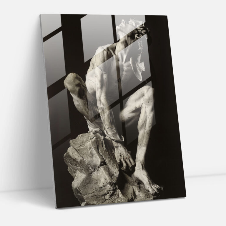 Faszinierendes Mannerismus Glasbild - Mannerismus Glas Wandkunst Glas Kunst