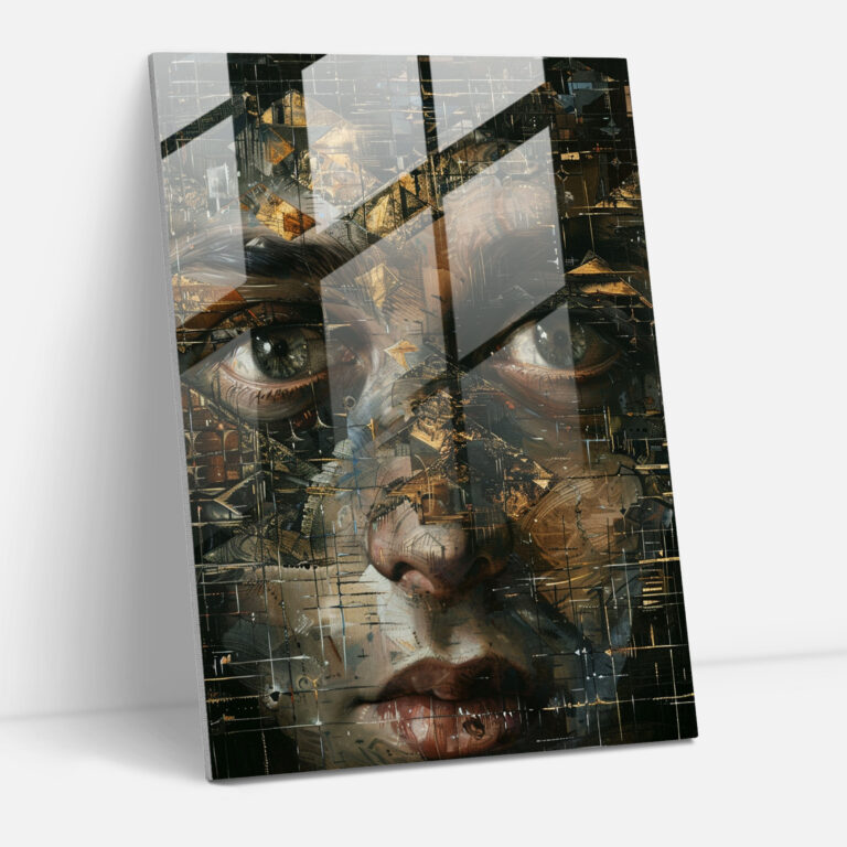 Geheimnisvolles Symbolismus Glasbild - Manierismus Wanddekoration Zuhause Gestaltung