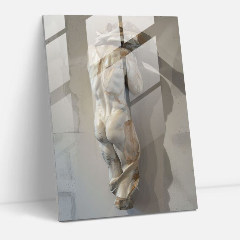 Verdrehte Proportionen Glasbild - Manierismus Glas Kunst Moderne Kunst