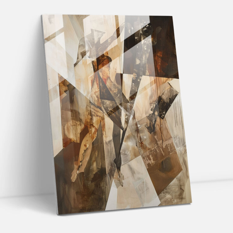 Glasbild Komplexe Kompositionen - Manierismus Moderne Kunst Wohnkultur