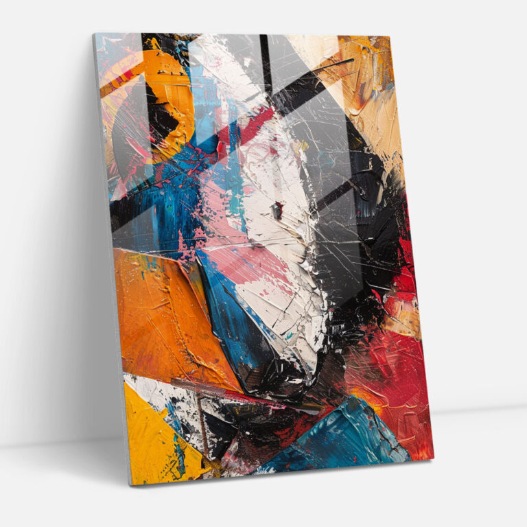 Moderne Kunst im Manierismus-Stil - Abstrakte Komposition - Wanddekoration aus Glas - Leinwandbild