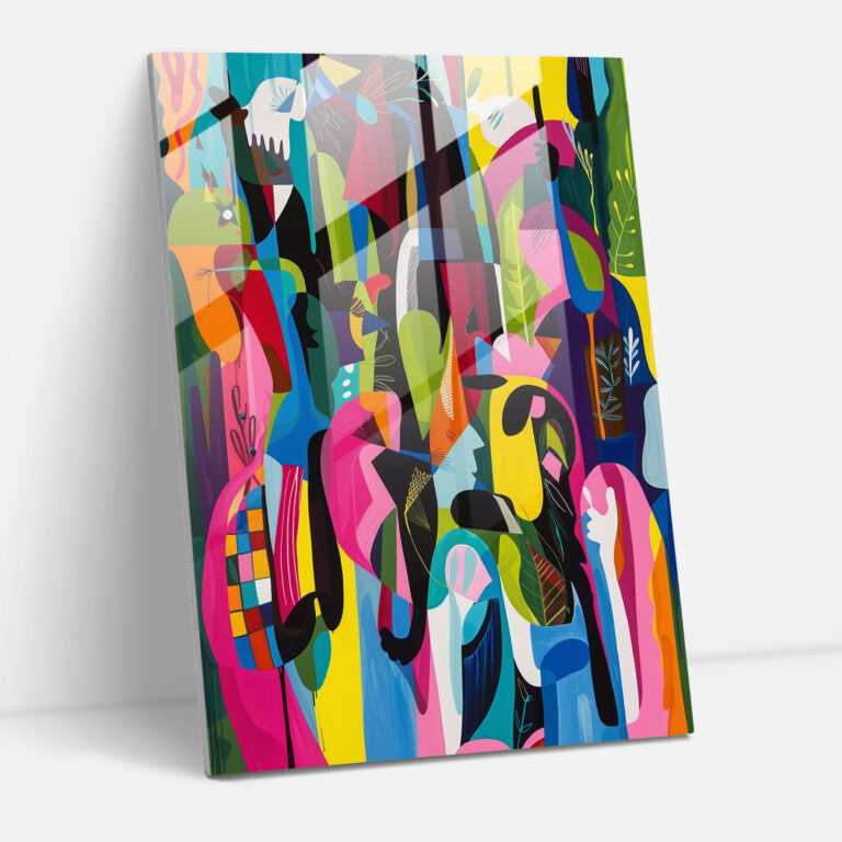 Mannerism Essenz Glasbild - Mannerismus Wanddekoration Glasbild Moderne Kunst