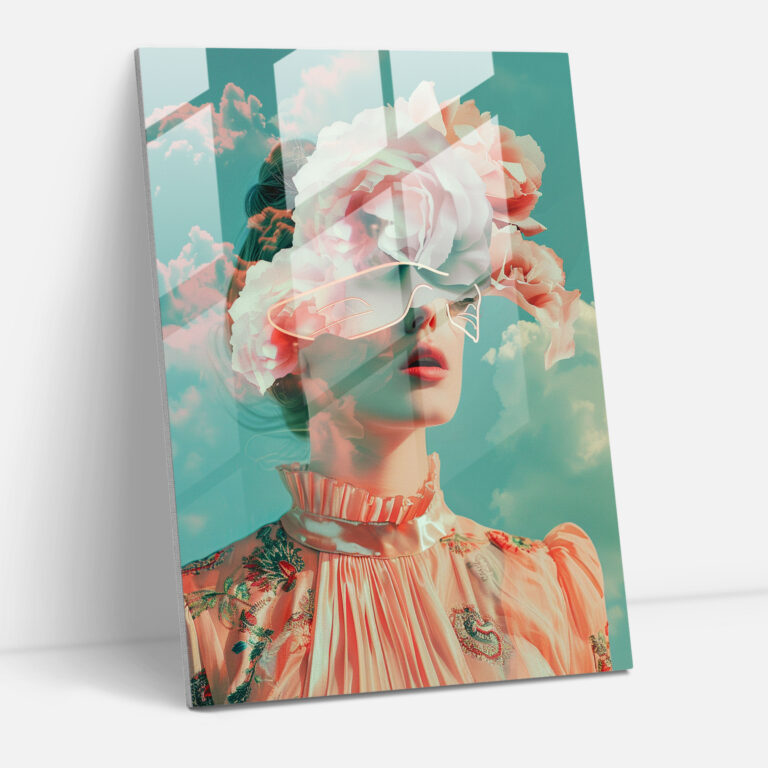 Mannerism Ethereal Glasbild - Moderne Kunst Wohnkultur