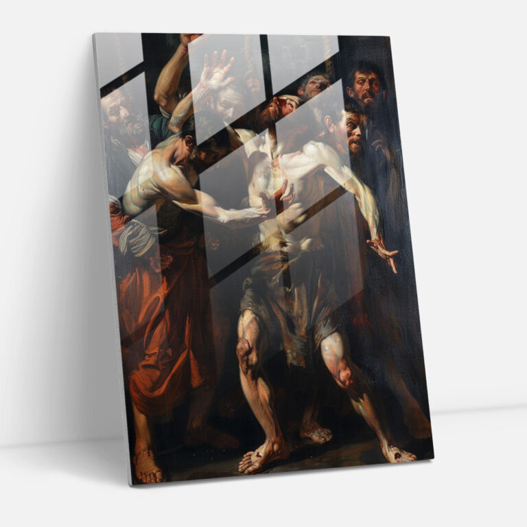 Mannerismus Wohnaccessoires - Dramatisches Manierismus Gemälde - Glasbild Leinwandbild Wohnaccessoires