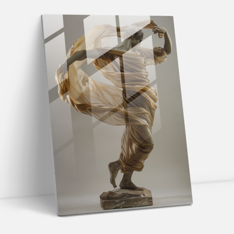 Mannerism Home Decoration - Fließende Drapierung und Dynamische Posen - Leinwandbild Glasbild